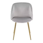Chaises de salle à manger à plis ondulés