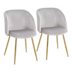 Chaises de salle à manger à plis ondulés