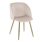 Chaises de salle à manger à plis ondulés