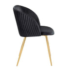 Chaises de salle à manger à plis ondulés