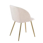 Chaises de salle à manger à plis ondulés