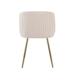 Chaises de salle à manger à plis ondulés