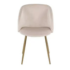 Chaises de salle à manger à plis ondulés