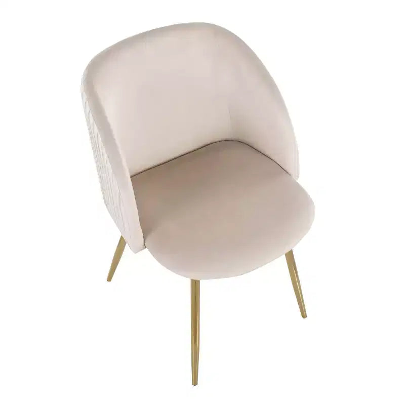Chaises de salle à manger Fran à plis ondulés