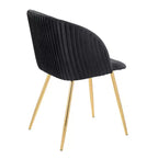 Chaises de salle à manger à plis ondulés