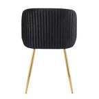 Chaises de salle à manger à plis ondulés
