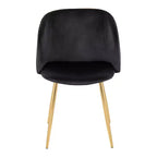 Chaises de salle à manger à plis ondulés