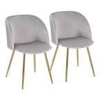 Chaises de salle à manger à plis ondulés