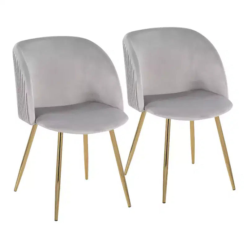 Fran Pleated Waves Dining Chairs