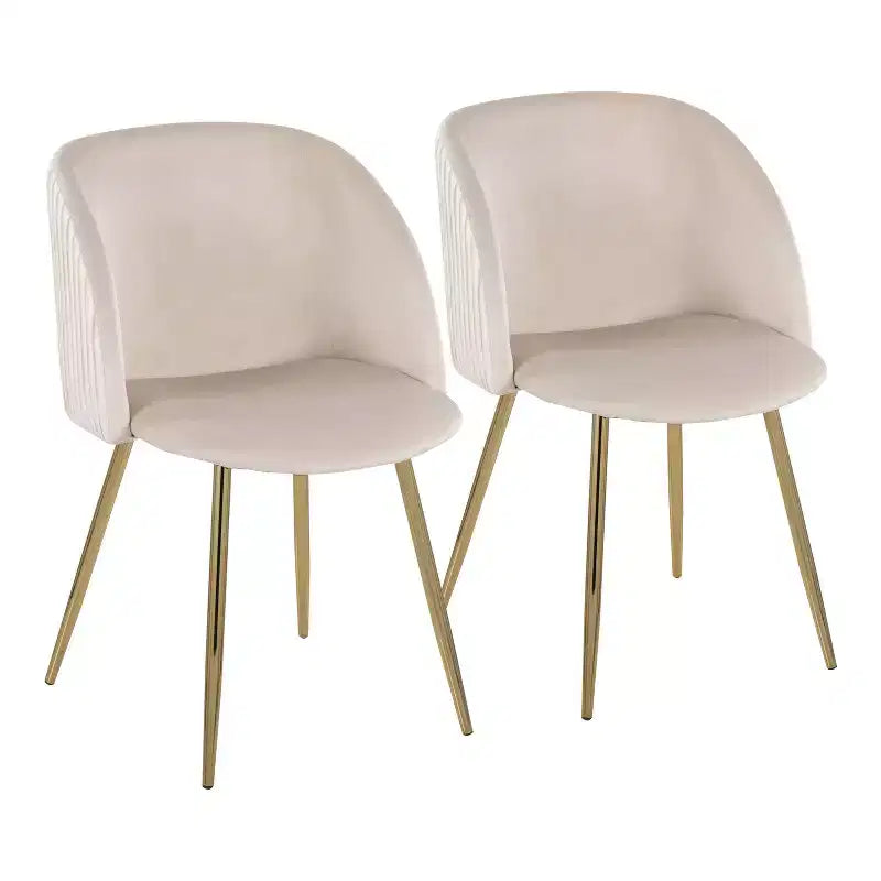 Fran Pleated Waves Dining Chairs