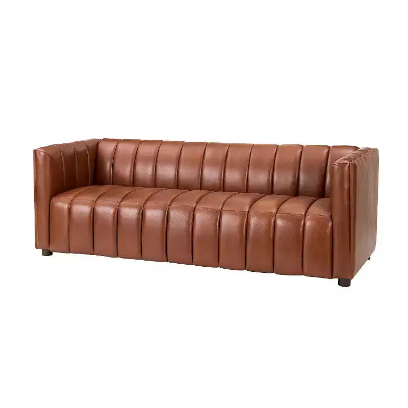 83 Genuine Leather Sofa with Channel