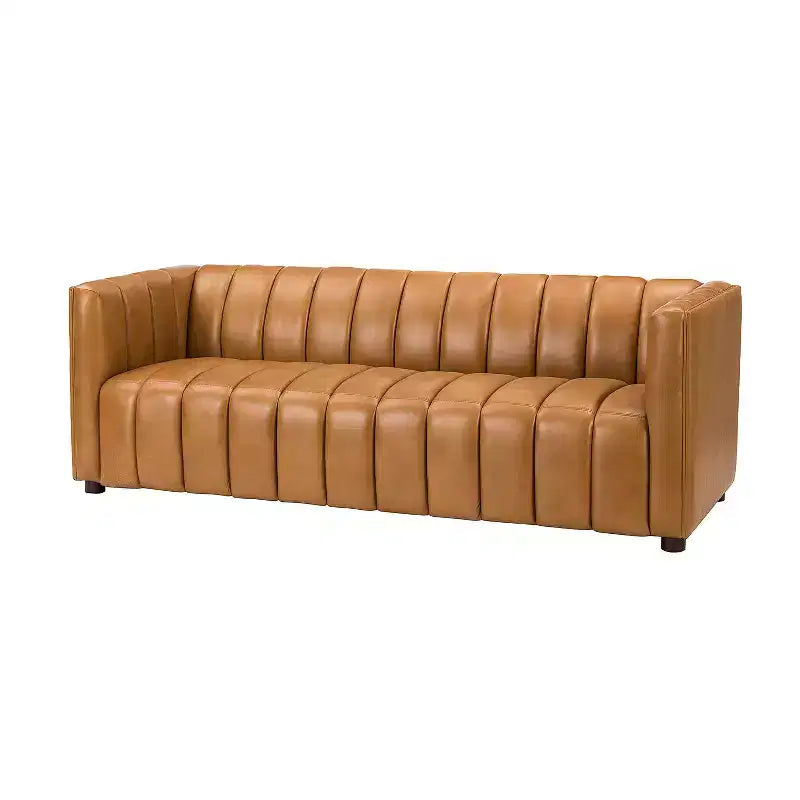 83 Genuine Leather Sofa with Channel