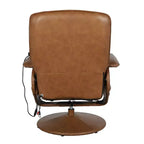 Fauteuil inclinable massant multiposition avec poches latérales profondes et ottoman avec base enveloppée