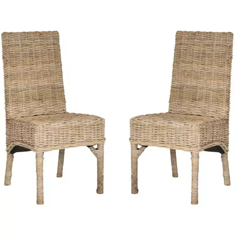 Beacon Side Chair (Set of 2) - FOX6519 - Natural Unfinished - Safavieh Couture