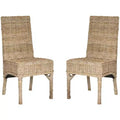 Beacon Side Chair (Set of 2) - FOX6519 - Natural Unfinished - Safavieh Couture