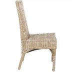 Chaise d'appoint naturelle non finie