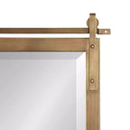 Miroir rectangulaire en métal, 22x33, doré