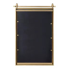 Miroir rectangulaire en métal, 22x33, doré