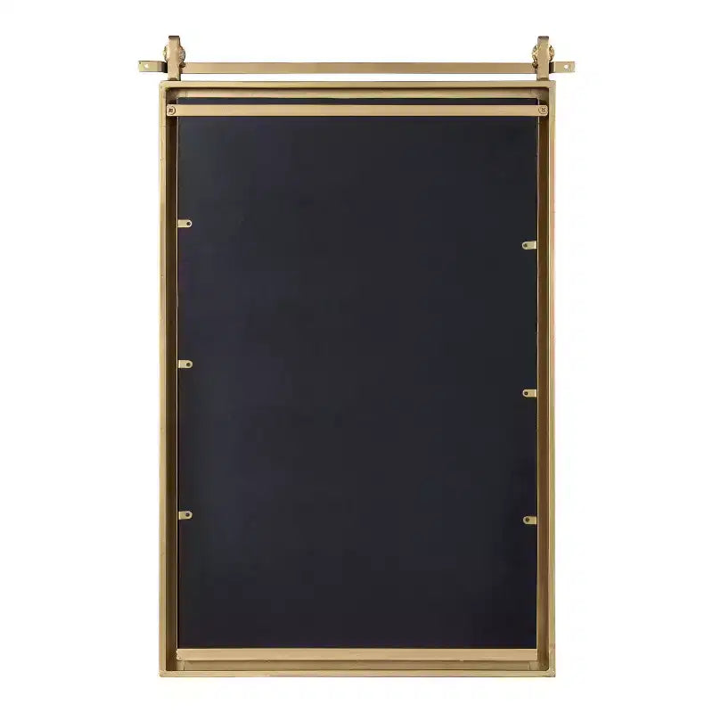 Metal Rectangle Mirror, 22x33, Gold