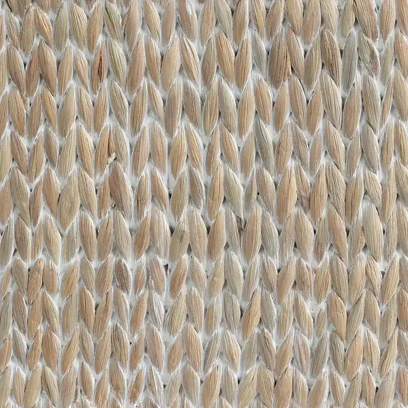 Étagère murale circulaire à 3 niveaux en jacinthe d'eau tressée à la main, naturelle, 24,5 po