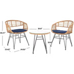 Ensemble de chaises longues 3 pièces Ferla - Intérieur/Extérieur - PAT9014 - Safavieh