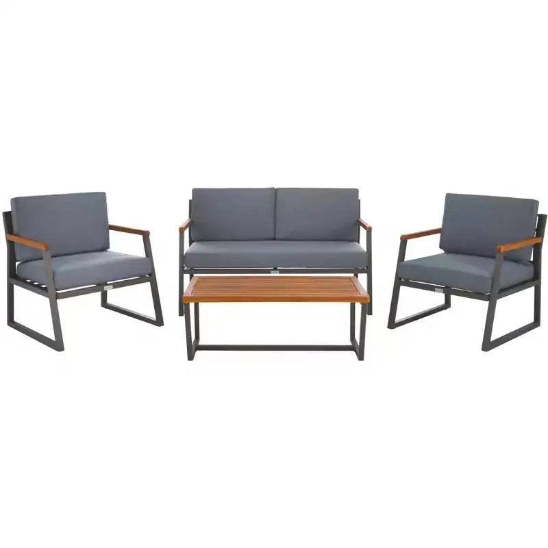 Randolph 4 Piece Living Set - Indoor/Outdoor - PAT7730 - Safavieh