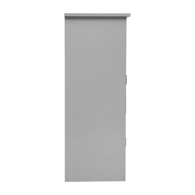 Bathroom Storage Cabinet with Adjustable Cabinet Shelf, Upper Open Shelf, and Magnetic Closure Doors
