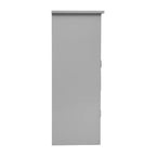 Meuble de rangement de salle de bain avec étagère intérieure réglable, étagère supérieure ouverte et portes à fermeture magnétique