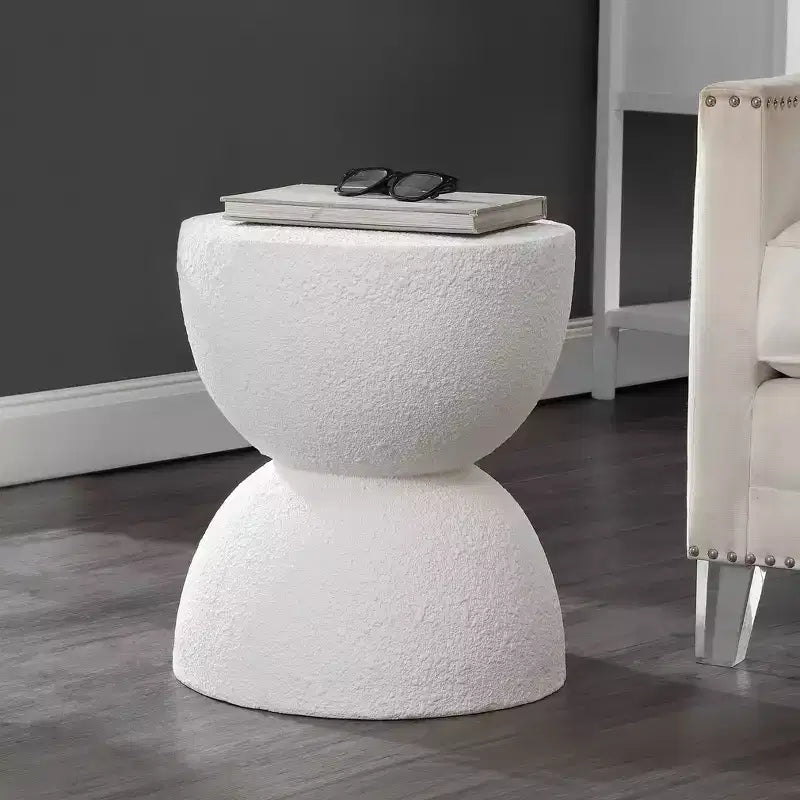 18 Mid-Century Modern Drum Indoor/Outdoor Accent Table