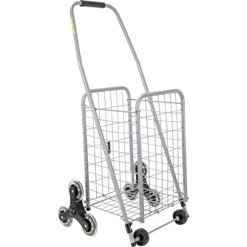 dbest products Stair Climber Cruiser Cart Sport Shopping Grocery Compact Lightweight Folding Laundry Wheels Basket
