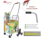 Chariot de courses pliable léger compact avec roues pour escaliers