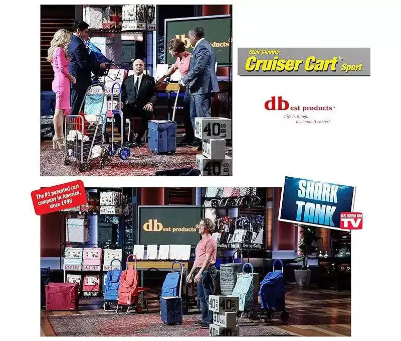 Chariot de courses pliable léger compact avec roues pour escaliers