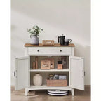 Buffet, Armoire de Rangement avec Tiroir et Portes, Étagère Réglable en Hauteur