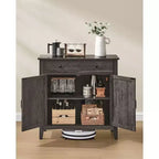 Buffet, Armoire de Rangement avec Tiroir et Portes, Étagère Réglable en Hauteur