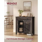 Buffet, Armoire de Rangement avec Tiroir et Portes, Étagère Réglable en Hauteur