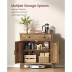 Buffet, Armoire de Rangement avec Tiroir et Portes, Étagère Réglable en Hauteur