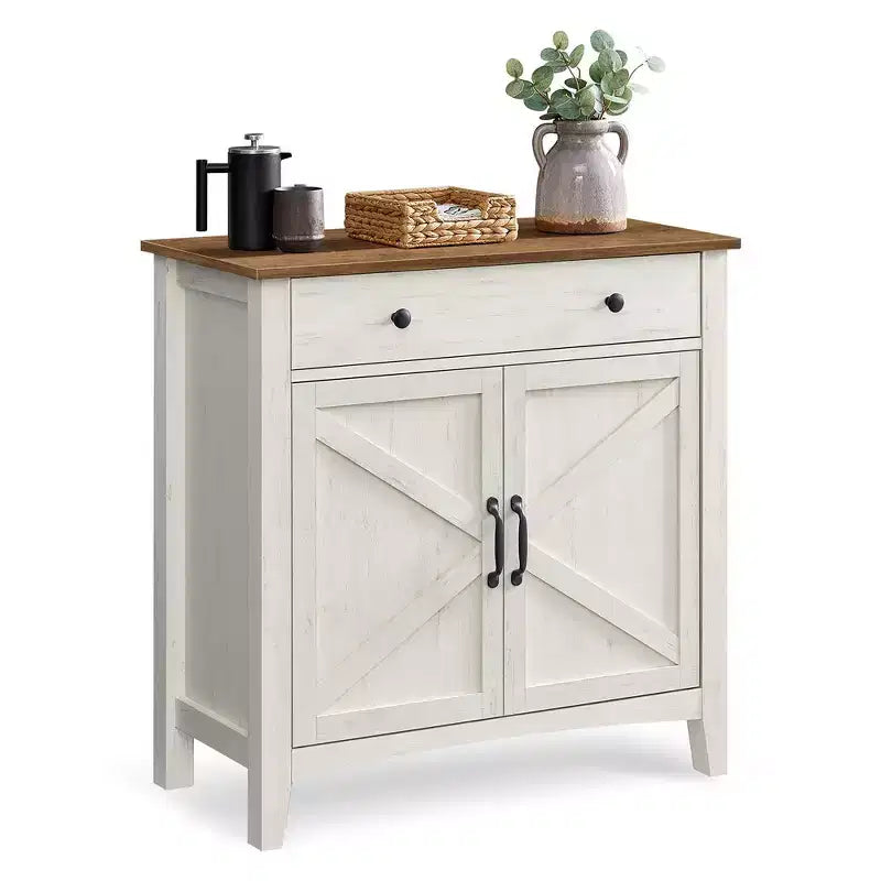 Buffet Cabinet, Sideboard Cabinet with Storage and Drawer, with Doors, Height Adjustable Shelf