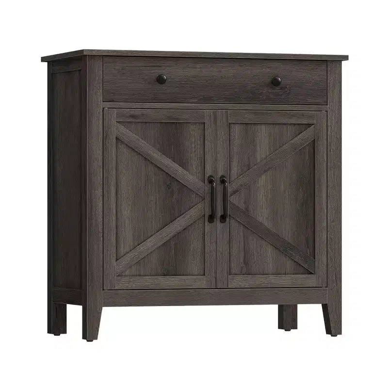 Buffet Cabinet, Sideboard Cabinet with Storage and Drawer, with Doors, Height Adjustable Shelf