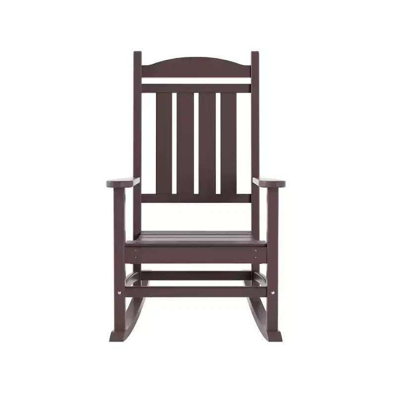 Ensemble de 3 chaises à bascule de véranda avec table d'appoint ronde WestinTrends