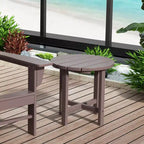 Ensemble de 3 chaises à bascule de véranda avec table d'appoint ronde WestinTrends