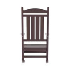 Ensemble de 3 chaises à bascule de véranda avec table d'appoint ronde WestinTrends
