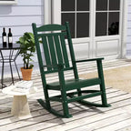 Ensemble de 3 chaises à bascule de véranda avec table d'appoint ronde WestinTrends