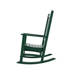 Ensemble de 3 chaises à bascule de véranda avec table d'appoint ronde WestinTrends