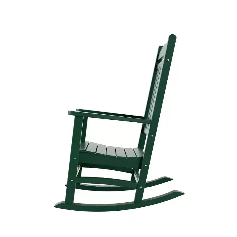 Ensemble de 3 chaises à bascule de véranda avec table d'appoint ronde WestinTrends