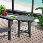 Ensemble de 3 chaises à bascule de véranda avec table d'appoint ronde WestinTrends