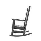 Ensemble de 3 chaises à bascule de véranda avec table d'appoint ronde WestinTrends