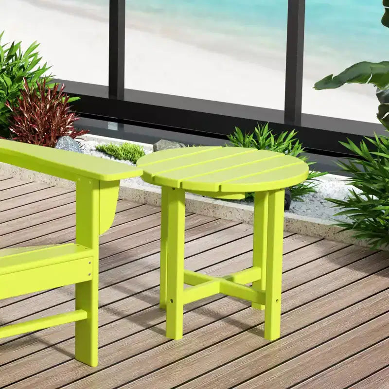 Ensemble de 3 chaises à bascule de véranda avec table d'appoint ronde WestinTrends