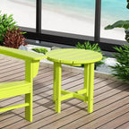 Ensemble de 3 chaises à bascule de véranda avec table d'appoint ronde WestinTrends