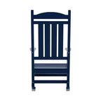 Ensemble de 3 chaises à bascule de véranda avec table d'appoint ronde WestinTrends