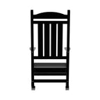 Ensemble de 3 chaises à bascule de véranda avec table d'appoint ronde WestinTrends